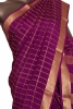 Pure Double Checks Zari Mysore Crepe Silk Saree